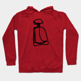 Minimalistic Perfume Bottle Line Art Hoodie